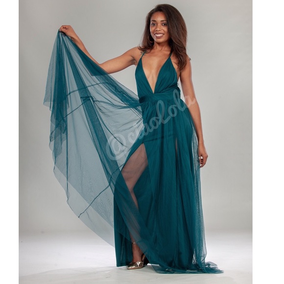 Almost out! Teal tulle maxi - Picture 2 of 5
